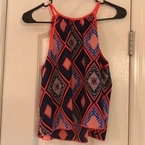 Bright pink tank top